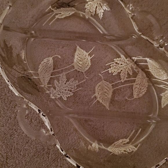 Silver City Glass Relish Dish - Picture 3 of 7
